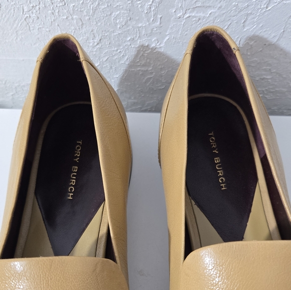 Tory Burch Jessa Loafer Ginger Shortbread Gold Dragon Slip On Flats Women's 10.5 - Picture 8 of 14